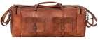 Leather Duffel Bag 30 inch Large Travel Bag