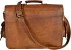 Durable Coffee Brown briefcase Leather Bag