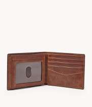 Leather flip id Mens wallet