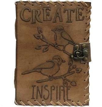Leather Inspire Bird Embossed Antique Journal in Delhi
